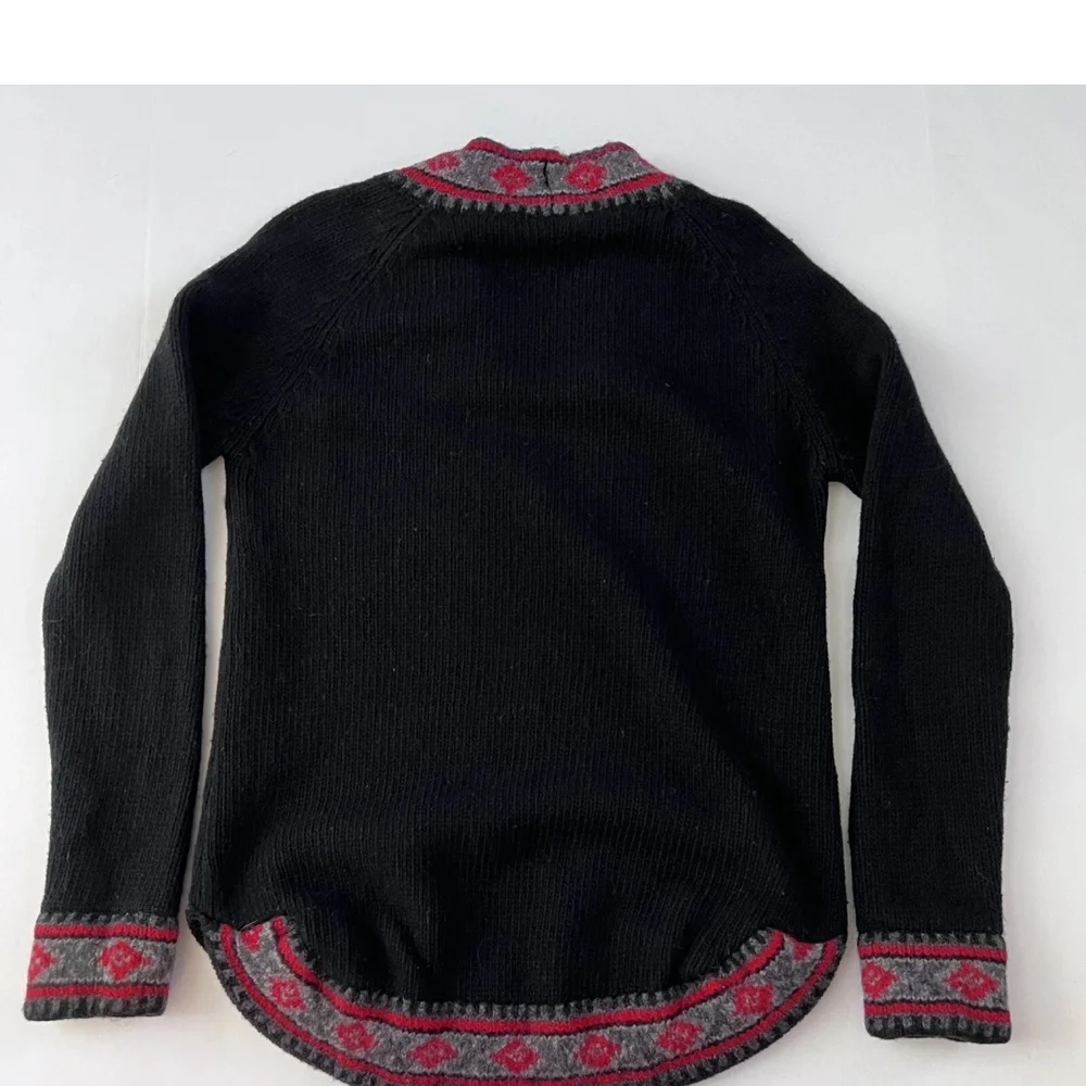 Vtg Polo  Ralph Lauren Black Wool Sweater - Picture 3 of 14
